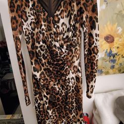 Leoperd Dress, Size M