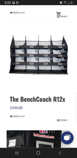 Little League Baseball Dug Out Organizer "The bench coach"