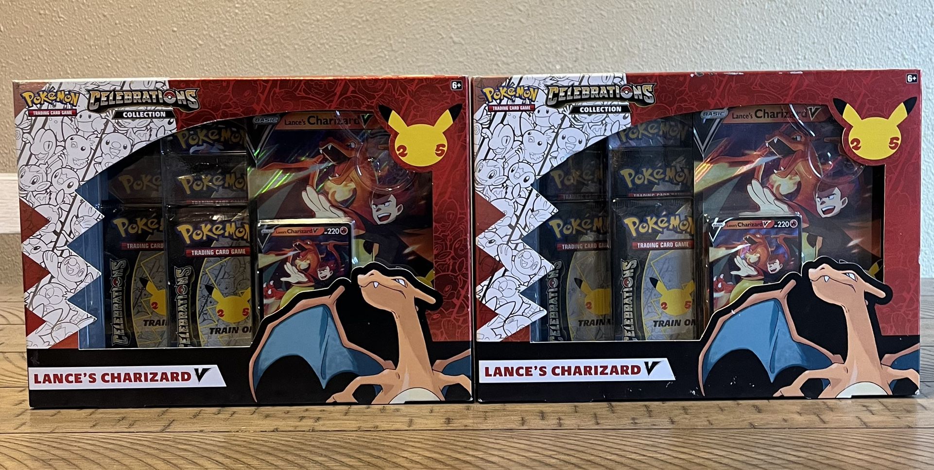 Pokemon celebrations lance’s charizard V box sealed FS/NFT