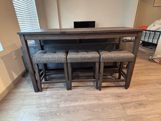 Table and stools