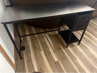 Desk with 2 Fabric Drawer