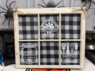 Farmhouse vintage window decor