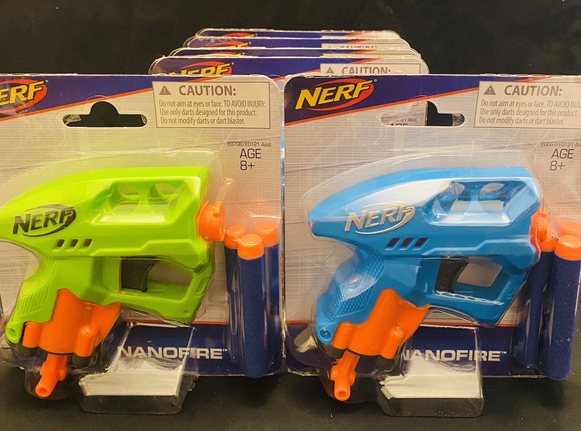 Lot of 6 New Nerf Nanofire Guns