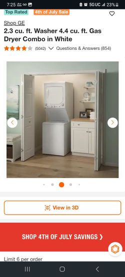Stackable washer and dryer