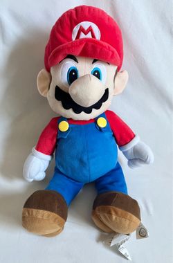 Super Mario Bros. Nintendo Official Jumbo 22” Plush Pillow Mint Clean Storage