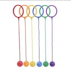 Get Out! Jump Leg Swing Ball Toy Set in 6 Assorted Colors - Ankle Skip Ball Game