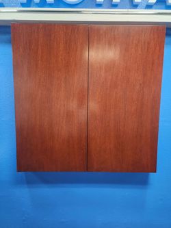 Wall mounted cherry wood white board
