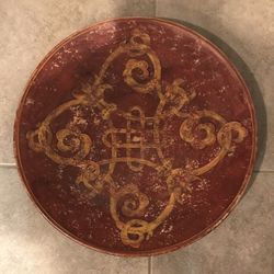 Decorative Plate With Metal Stand