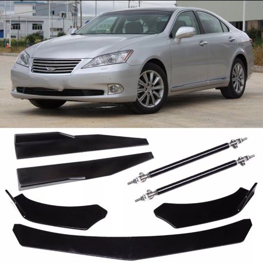 Front Bumper Lip Spoiler Body Kit + Side Skirts For Lexus ES300h ES330 ES350