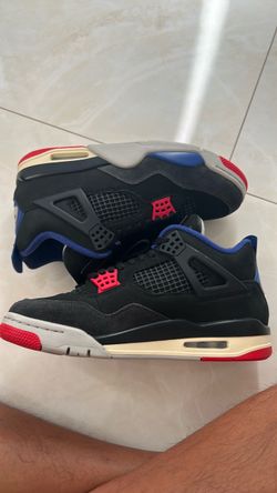 Air Jordan 4 Retro Sneakers, black/fire red deep royal blue