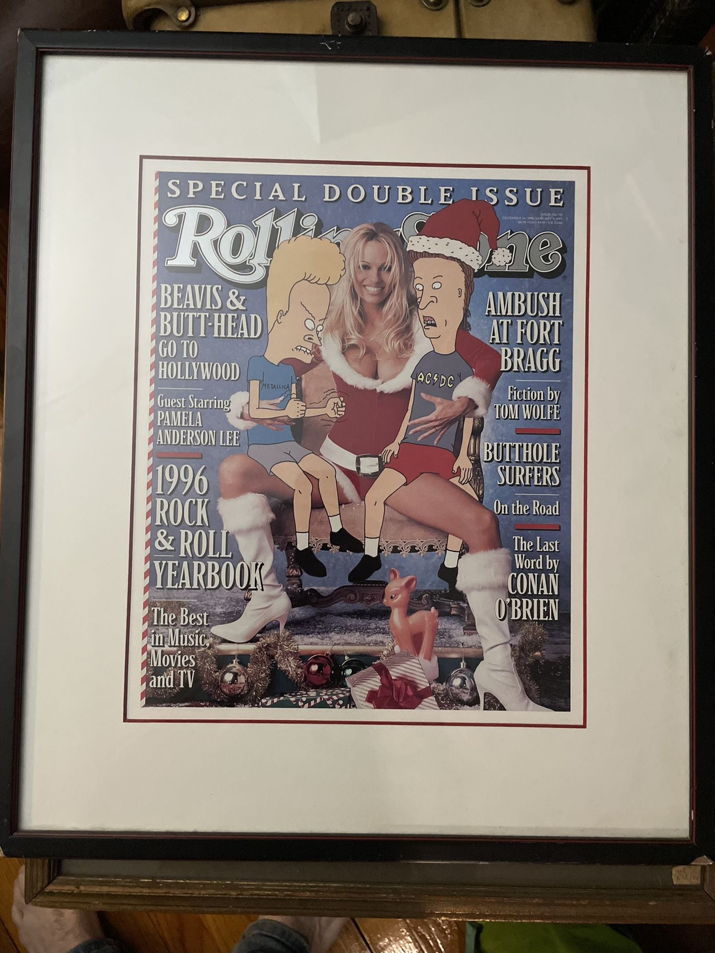 Framed Beavis And Butthead With Pamela Anderson Rolling Stone Cover