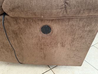 Dark brown reclining chairs