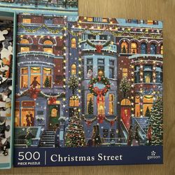 galison Puzzle 500 Pc Christmas Street