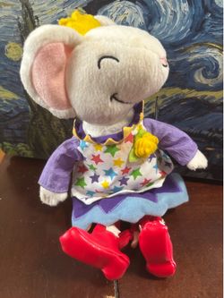 Lillys Big Day Mouse 2006 Plush Stuffed Animal Doll Red Boots Skirt Crown 9"