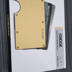 Ridge Wallet 24k Gold