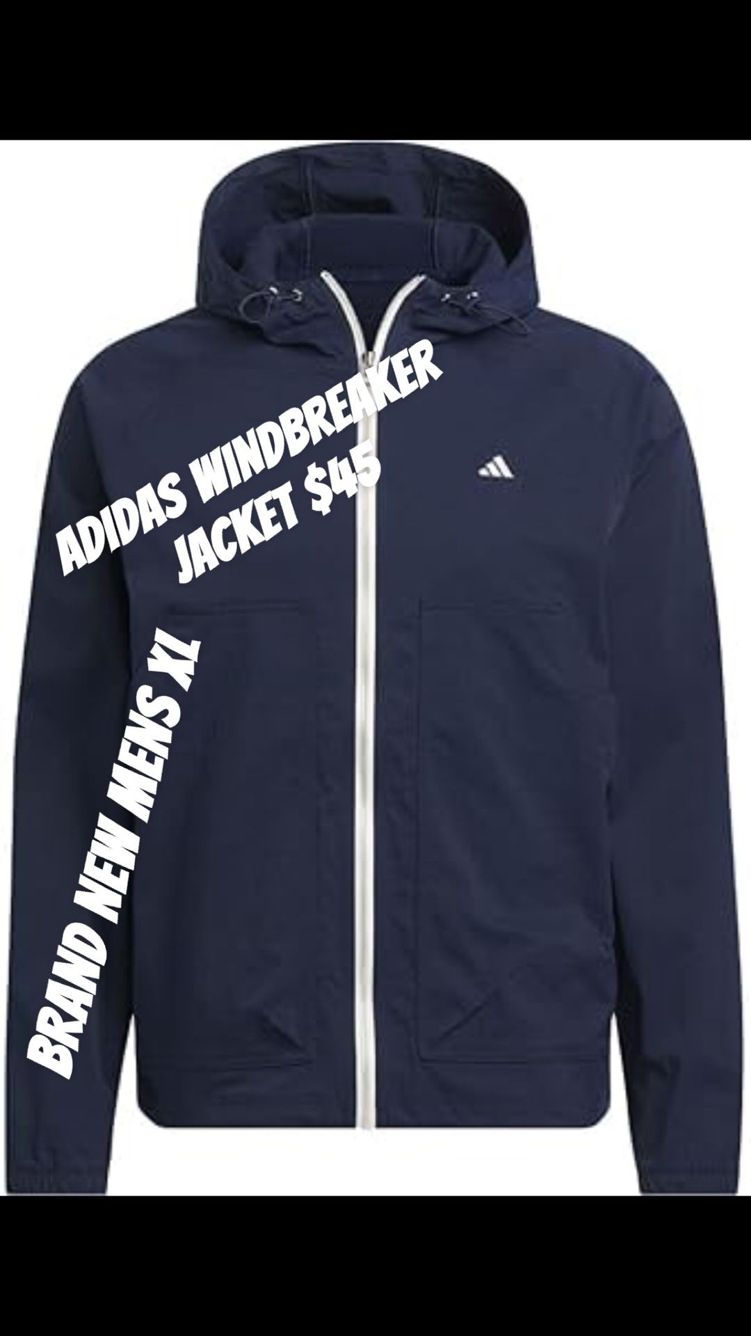 Adidas Go To Utility Windbreaker Jacket Brand New XL Originals Logo Sweater Hoodie
