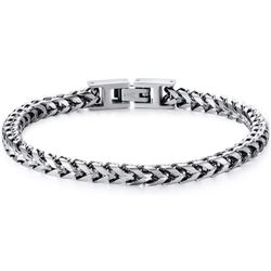 Brand New In Box Unopened   Mens Bracelet - Stainless Steel Fold Over Clasp Franco Chain Bracelets for Men Jewelry Gifts for Dad Grandpa Husband