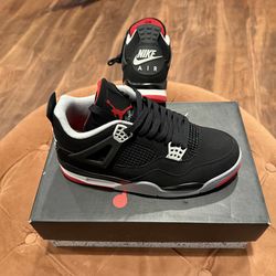 Air Jordan 4 Retro "Bred" (Black Cement) – Size 8, 9, 10, 11 & 12 Air Jordan 4 "Bred" (Black Cement)