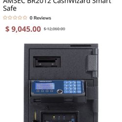USED - AMSEC BR2012 CashWizard Smart Safe (NO KEY)