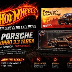 2026 Hot Wheels RLC '88 Porsche 911 Turbo 3.3 Targa Red Line Club 