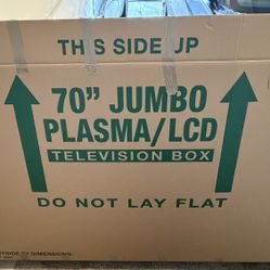 TV Moving Boxes w/ Padding - Fits 65” & 77” TVs