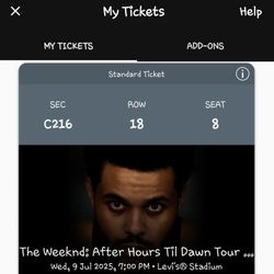 The Weeknd Concert Tickets