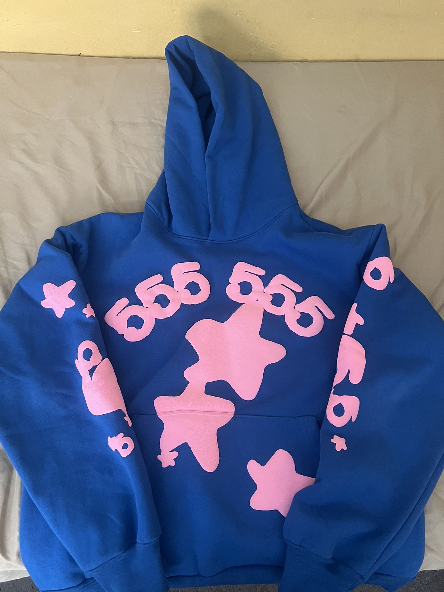 Sp5der Hoodie Beluga Blue