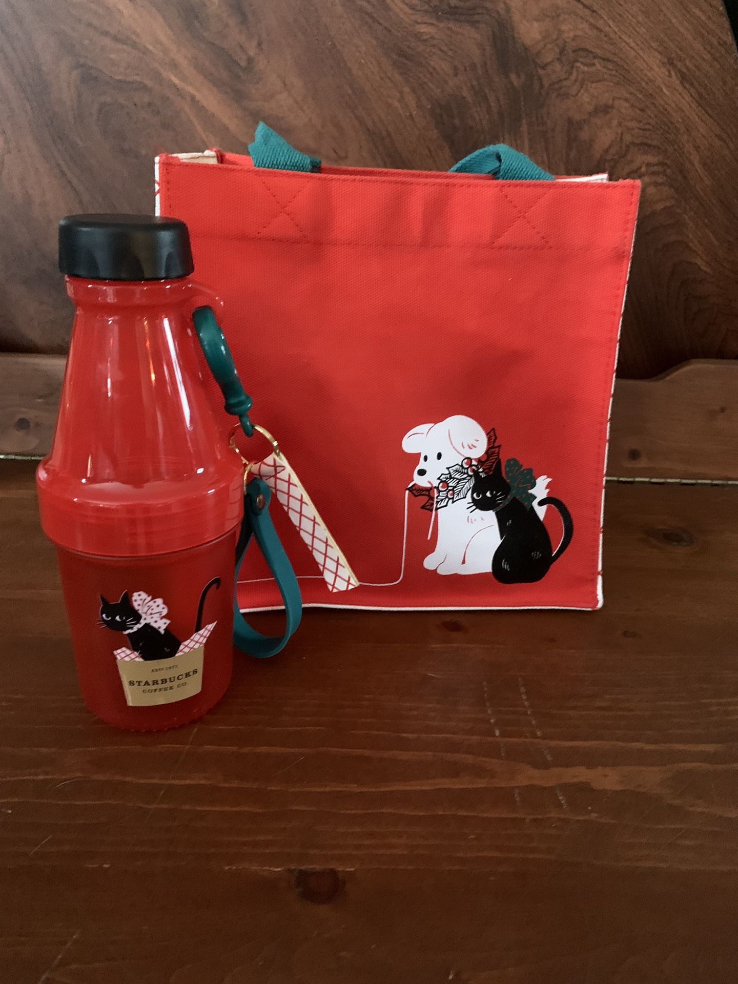 Holiday Starbucks Tote Bag /Bottle