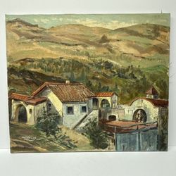 P N Hutchings Original Oil Painting Agoura Hills California Landscape 28x24” 