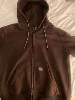 County FB Brown Zip-Up Hoodie