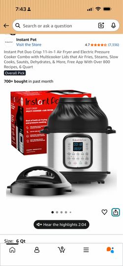 New in Box 📦 Insta Pot with Fryer Never Opened it’s your calling to Chef 🧑‍🍳 It Up