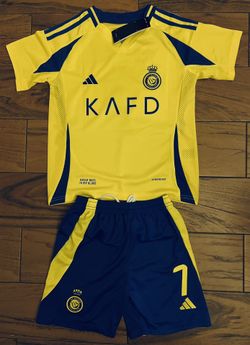 Ronaldo Uniform Kids Jersey And Shorts  Al Nassr Portugal 