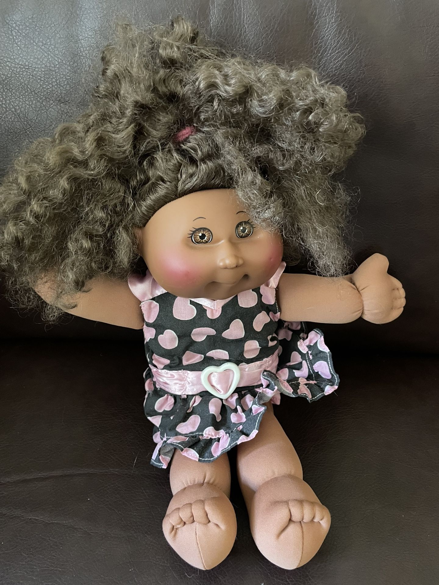 CBK Cabbage Patch Kid Doll Girl Brown Curly Hair