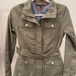 Tommy Hilfiger Utility Belted Jacket – Size XXS