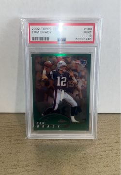 Tom Brady Topps Chrome 100 PSA 9