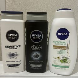3 Nivea Body Wash $12  Combo (or $5 Each)
