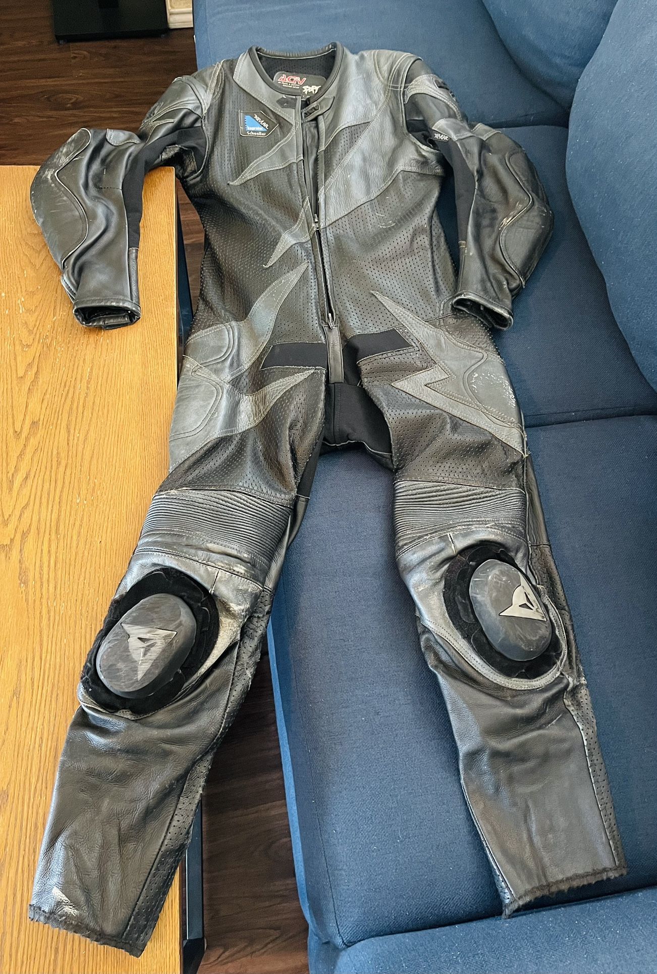 $20 One Piece Black Size Small Leather Riding Track Suit
