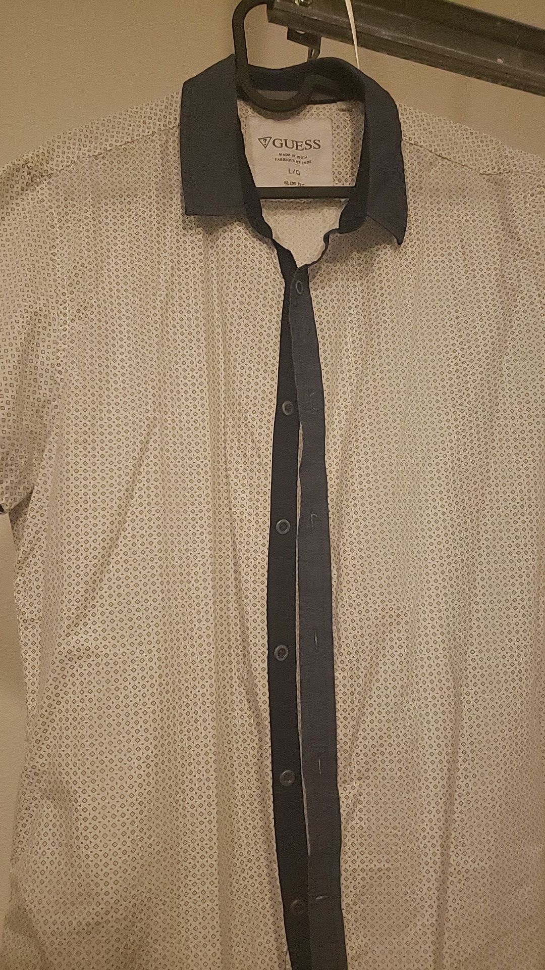 Mens dress shirt and sweater long and short sleeved