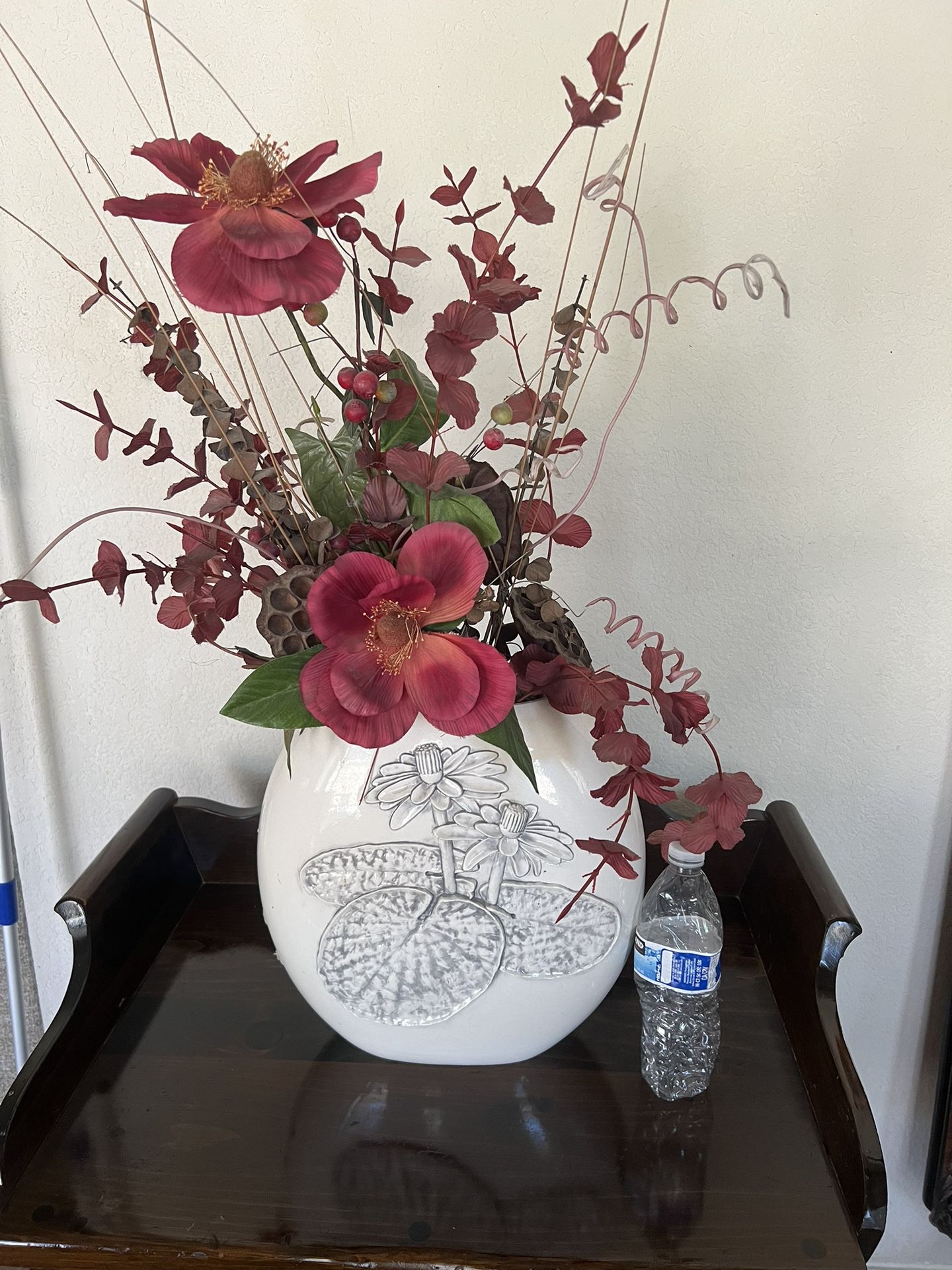 White Flower Vase 