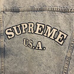supreme denim trucker jacket s/s 16