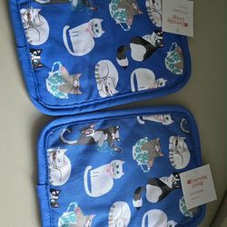 Pair Of Kitty Pot Holders