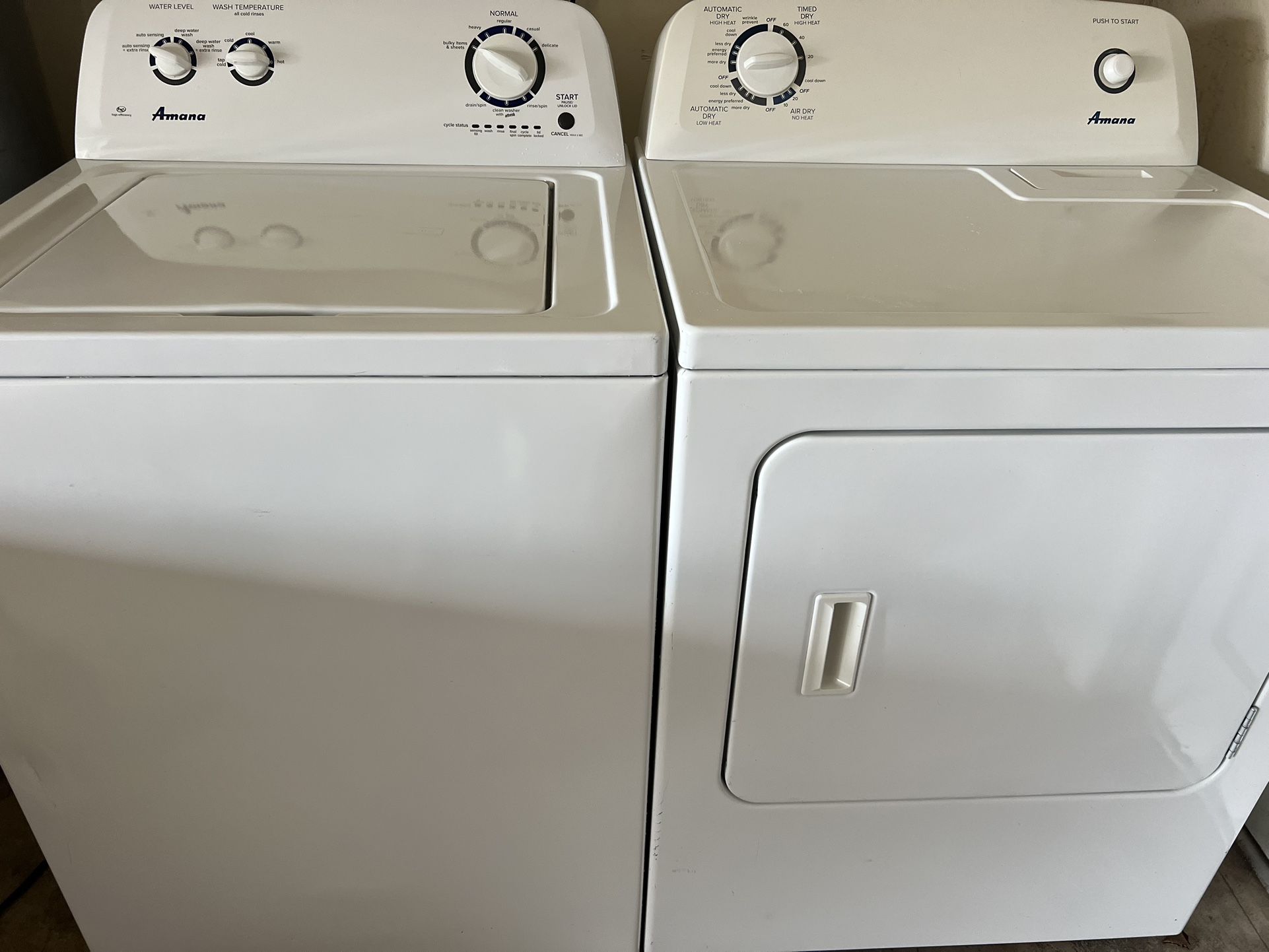 whirlpool amana washer and dryer