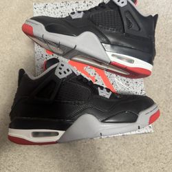 JORDAN 4 BRED GS SIZE 6.5Y