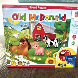 OLD MCDONALD SOUND PUZZLE -BRAND NEW!