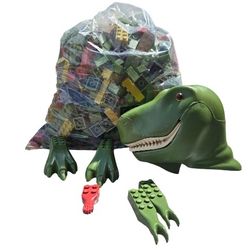 Mega Bloks Dinobloks T-Rex Components From 1992 with Over 2 LBS of Pieces