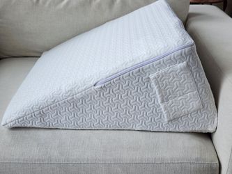 Like New, 12 inch wedge pillow with allergy cover