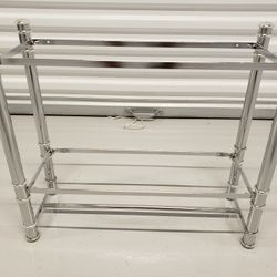 Glass Wall Shelves with Towel Rack