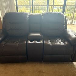 Brown leather Reclining furniture! 