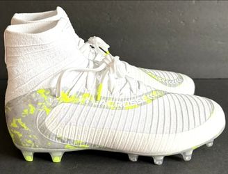 Under Armour Highlight Lax Knit White Football Cleats Men Sizes 8, 10.5