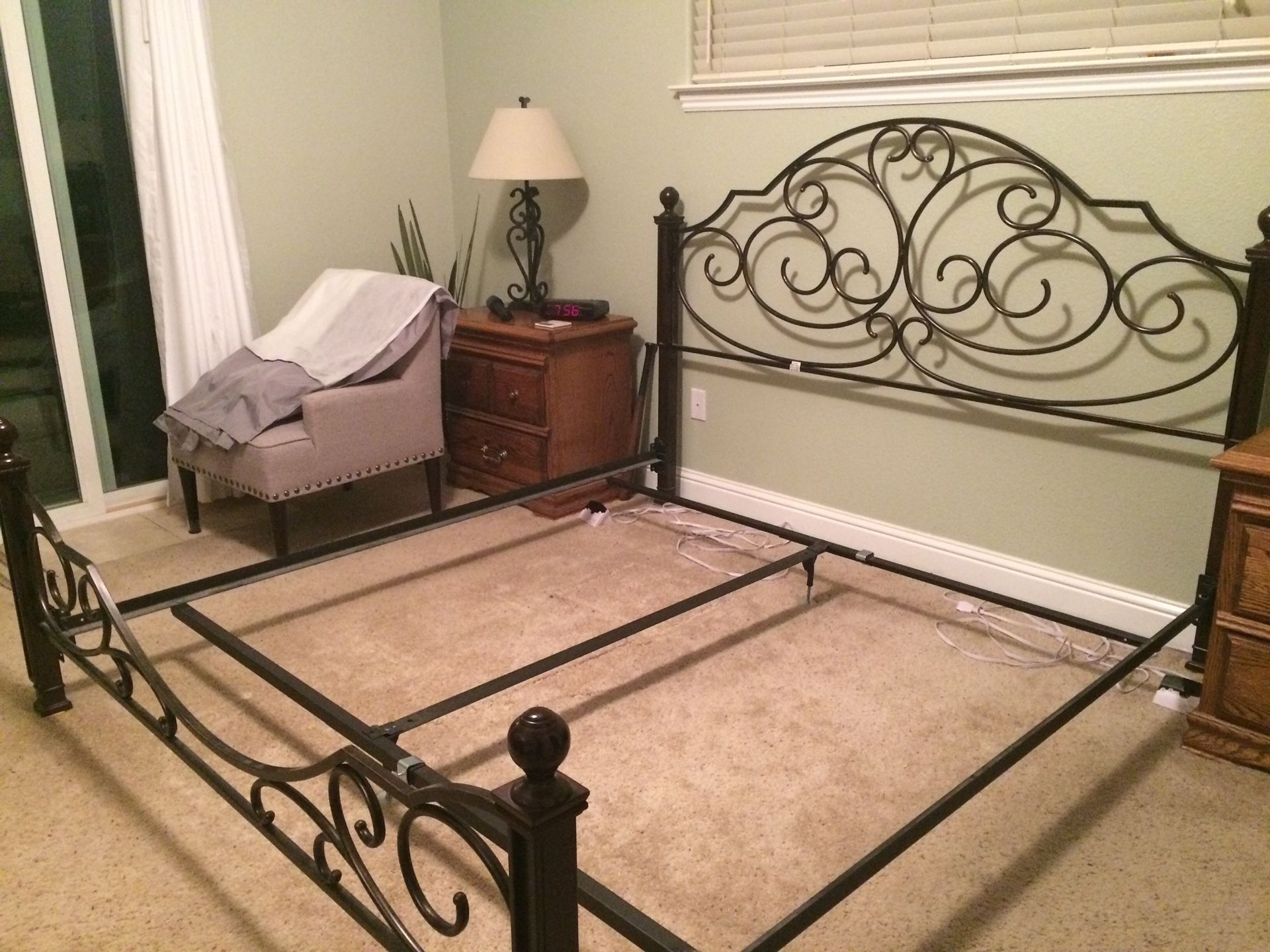 Cal King bed frame for sale! LIKE NEW